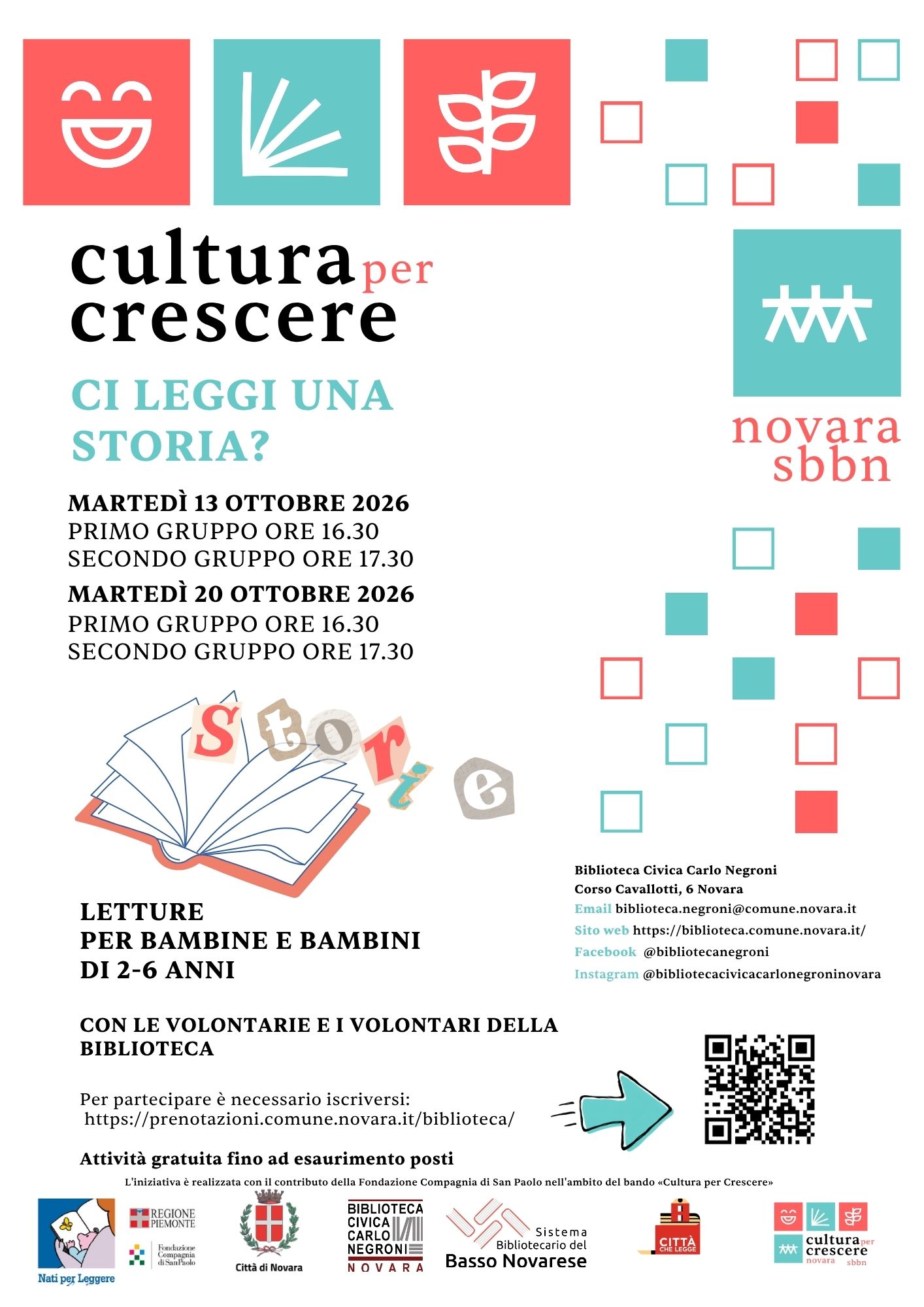 13 e 20.10.2026 Ci leggi una storia
