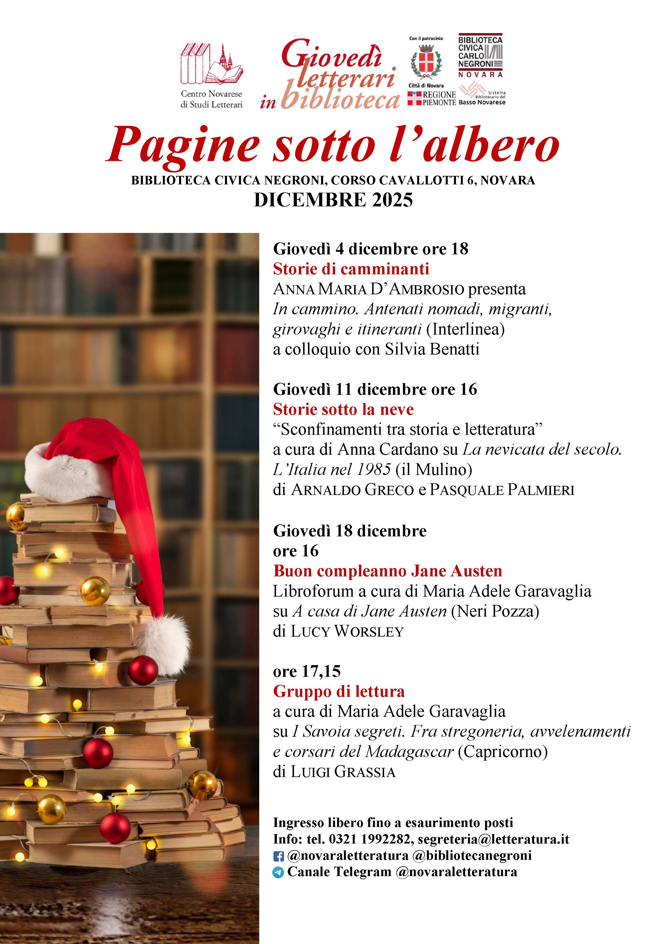 Gioved letterari DICEMBRE2025